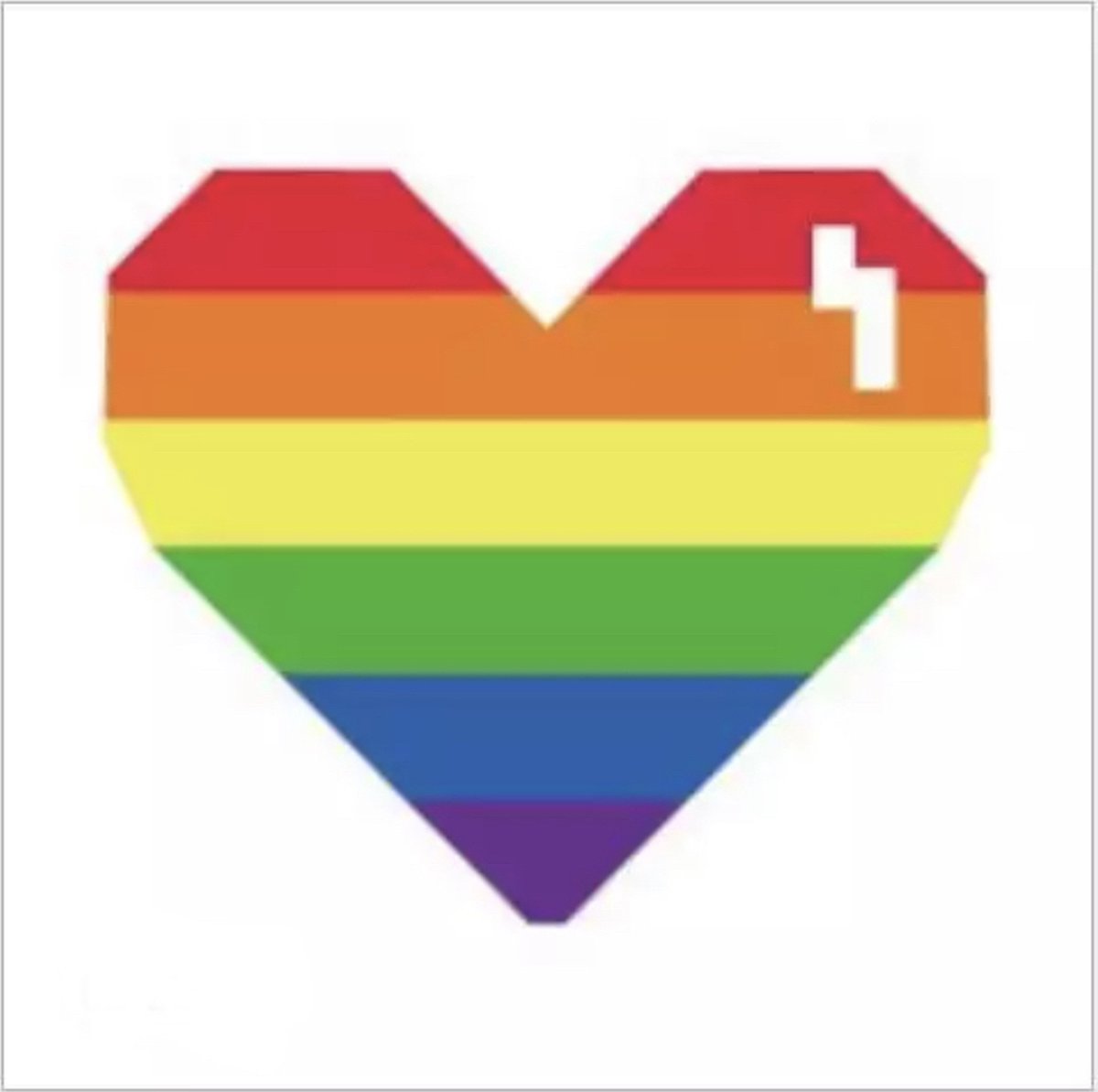 GoedeDoelen.Shop | Body Tattoo Rainbow Cyber Heart | Pride Tattoo | Pride Month | LGBTQ | Tijdelijke Tatoeage | Regenboog | Rainbow | ca 4,5 x 4 CM | Love Is Love